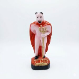 IMAGEM EM GESSO EXU SETE GARFOS 18CM
