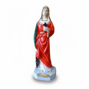 IMAGEM EM GESSO SANTA CATARINA 20CM