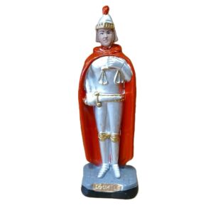 IMAGEM EM GESSO MAGE OGUM LEI 21CM