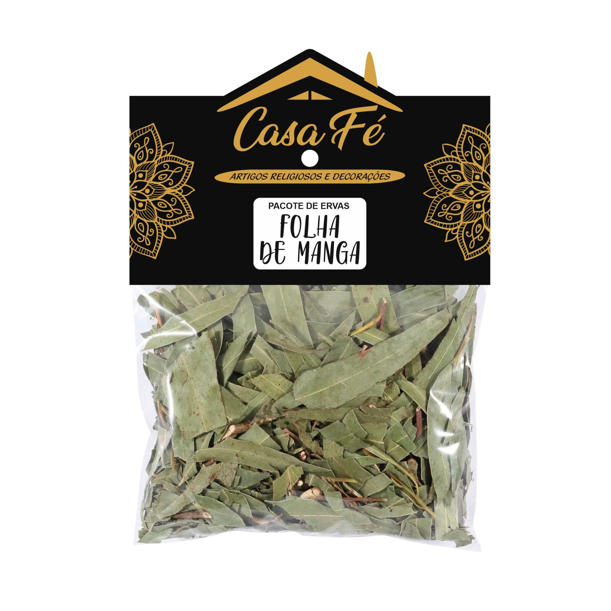 PACOTE DE ERVAS FOLHA DE MANGA 10G - CASA FÉ