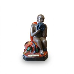 IMAGEM EM GESSO EXU MATANÇA 16CM