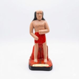 IMAGEM EM GESSO EXU TRONQUEIRA 20CM