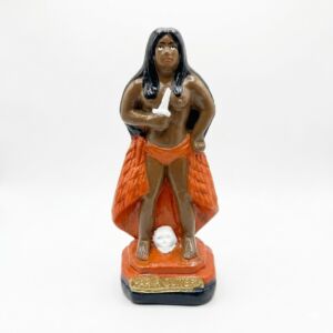 IMAGEM EM GESSO POMBO GIRA MARIA QUITÉRIA 22CM