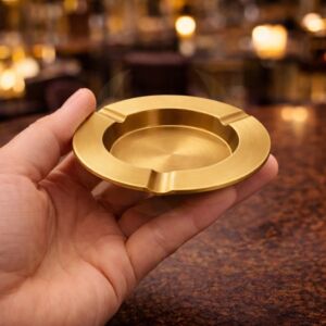 CINZEIRO DOURADO DE METAL