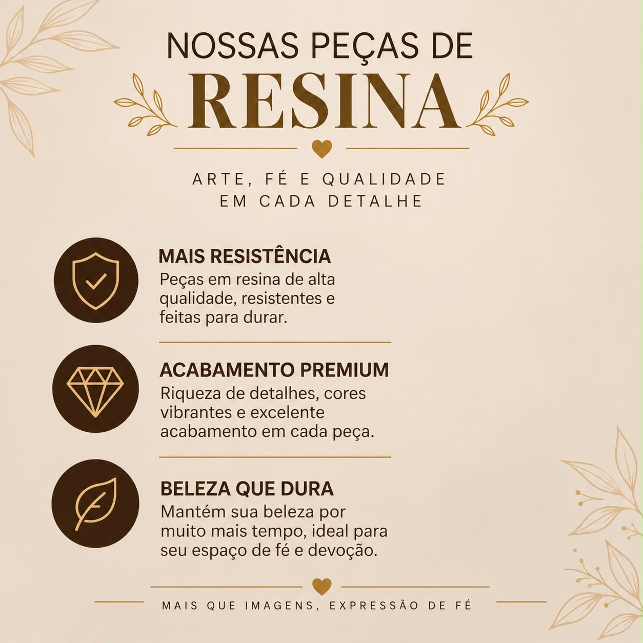 IMAGEM SÃO BENTO EM RESINA PREMIUM MINIATURA 7CM BRANCA - Imagem 5